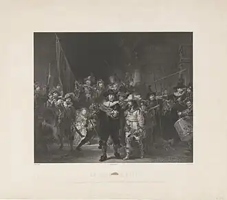 Adolphe Mouilleron, La Ronde de Nuit, 1854, lithographie, 39,8 × 48,3 cm.