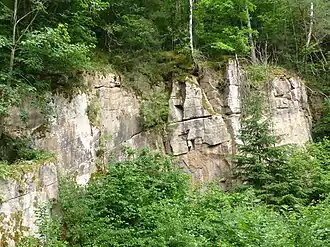 Carrière de rhyolite