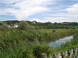 La Scie à Pourville - Hautot-sur-Mer - embouchure - vue vers l'amont