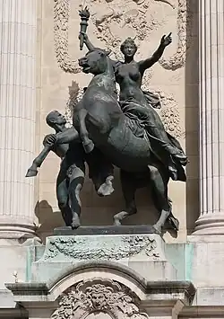 La Science en marche en dépit de l'Ignorance (1900), bronze, Paris, Palais de la Découverte.