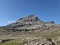 La tête Grise vue de l'est, le long du sentier au sommet du mont Rothorn.