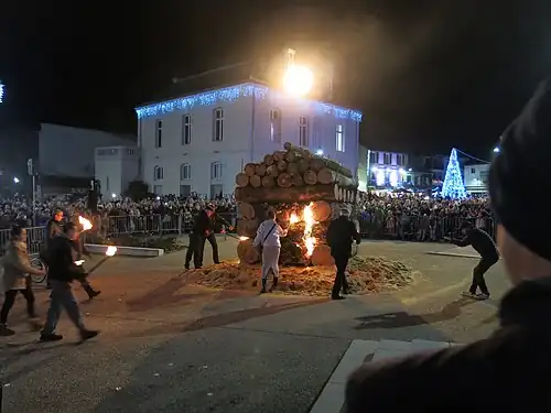 Embrasement de la Torèle le 24 décembre.