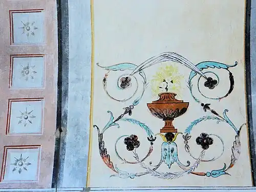 Décoration du XIXe&nbsp;siècle dans la première travée