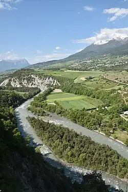 La Durance en amont d'Embrun.
