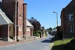 Vue de la rue d'Haution.