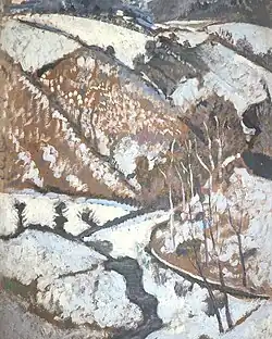 Marguerite Sérusier, La Vallée verte enneigée, 1945.