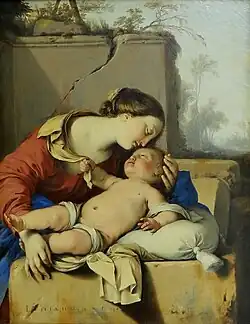 Vierge à l'enfant, 1642, de Laurent de La Hyre, musée du Louvre