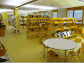 Une vue intérieure de la bibliothèque municipale
