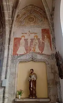 Peinture murale, XVe&nbsp;siècle.