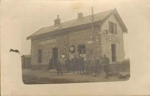 La gare de Gouy-Bailleulval en 1919.