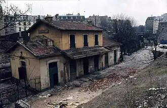 La gare de Ménilmontant en 1971.