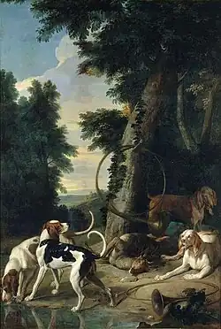 La mort d'un chevreuil, François Desportes, 1703.