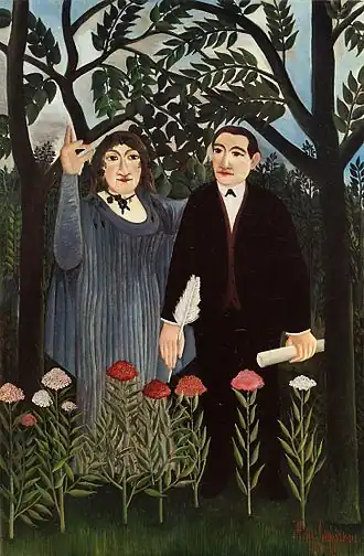 Henri Rousseau, La muse inspirant le poète (1909)