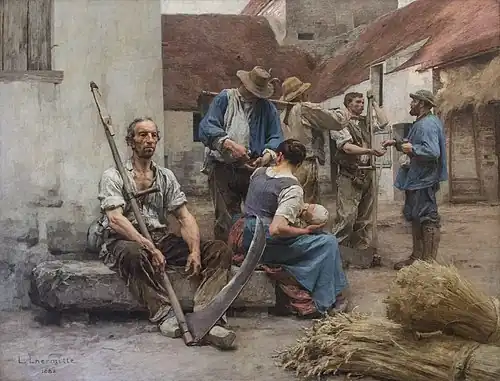 Léon Augustin Lhermitte La paye des moissonneurs (1882)