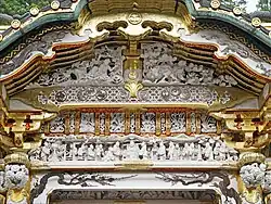 Détails de la Kara-mon du Nikkō Tōshō-gū.