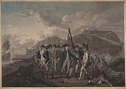 D'Estaing, qui a reçu des renforts, attaque la Grenade avec 25 vaisseaux et remporte son premier succès notable en s'emparant de l'île, le 4 juillet 1779.