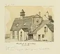 Vue de la chapelle du couvent démolie en 1863.