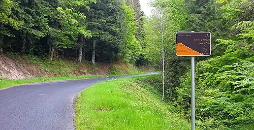 Dans la portion la plus difficile entre le lieu-dit « Les Granges » et Saint-Pierre la Bourlhonne.