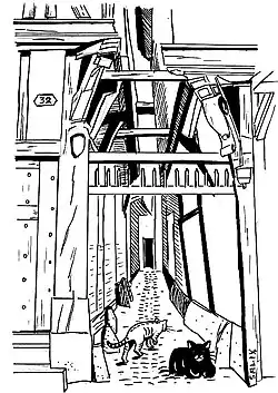 La ruelle des Chats, vue d'artiste.