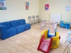 La salle d'attente de la PMI.