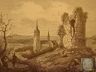 La Tour d'Aurélien à Aarschoot (1872).