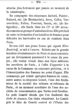 Représentation de la page numéro 274 du livre La Troisième Défaite du prolétariat français de Benoit Malon.