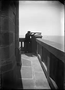 La veillée nocturne au phare d'Eckmühl à Penmarch (Photographie de Paul Gruyer, 1900)