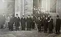 Visite de l'École pratique de Saint-Chamond par le maire Antoine Pinay, début 1929 ou 1930.