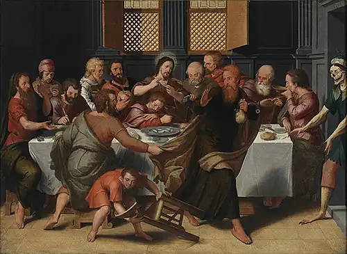 Pieter Pourbus, La Cène, 1548, musée Groeninge.