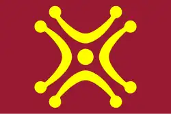 Le lábaru cántabru, symbole historique de la communauté.