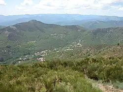 Paysage autour de Labastide-sur-Bésorgues et Moucheyres