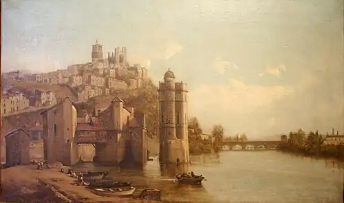 La Ville et Moulins de Béziers, le matin (1889).