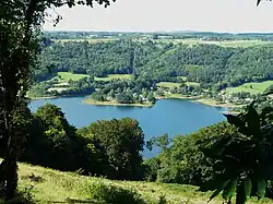 La retenue du barrage d'Enchanet.