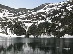 Le lac au printemps.