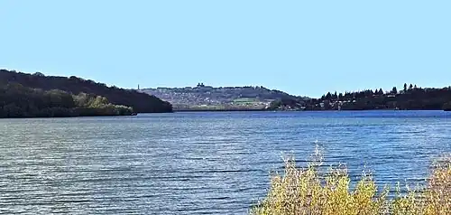 Vue du lac de la Liez