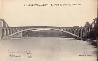 Le pont du tramway.