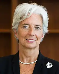 Photo officielle de Christine Lagarde.