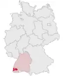 Drapeau de Arrondissement de Brisgau-Haute-Forêt-Noire