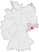 Drapeau de Ancien arrondissement de Freiberg