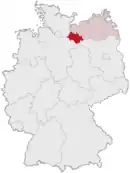 Drapeau de Arrondissement de Ludwigslust