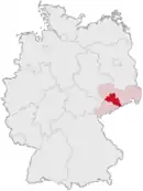 Drapeau de Arrondissement de Saxe centrale