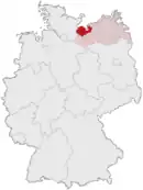 Drapeau de Arrondissement du Mecklembourg-du-Nord-Ouest