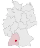 Drapeau de Arrondissement de Reutlingen