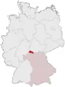 Drapeau de Arrondissement de Rhön-Grabfeld