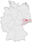 Drapeau de Ancien arrondissement de Riesa-Grossenhain