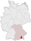 Drapeau de Arrondissement de Rosenheim