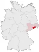 Drapeau de Arrondissement de Suisse-Saxonne-Monts-Métallifères-de-l'Est