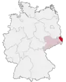 Drapeau de Arrondissement de Haute-Lusace basse-silésienne