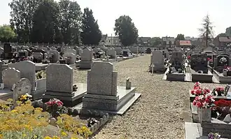 Le cimetière du 3e quart du XXe&nbsp;siècle.