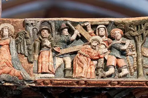 Détail de la poutre de gloire.